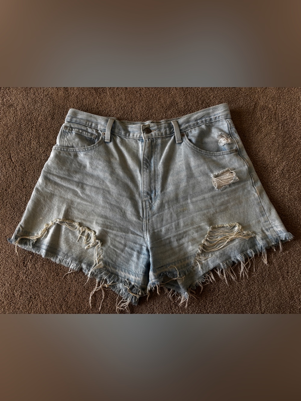 Levi High Waisted Mom Shorts